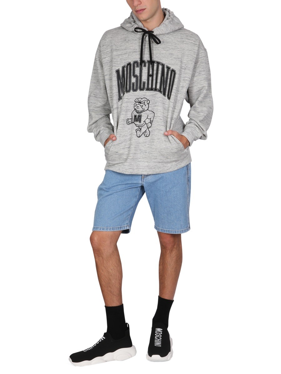 Moschino - SWEATSHIRT WITH LOGO PRINT - Image 2
