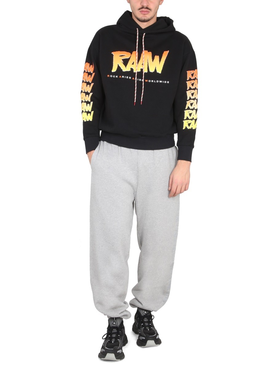 ARIES - SWEATSHIRT WITH LOGO PRINT - Image 3
