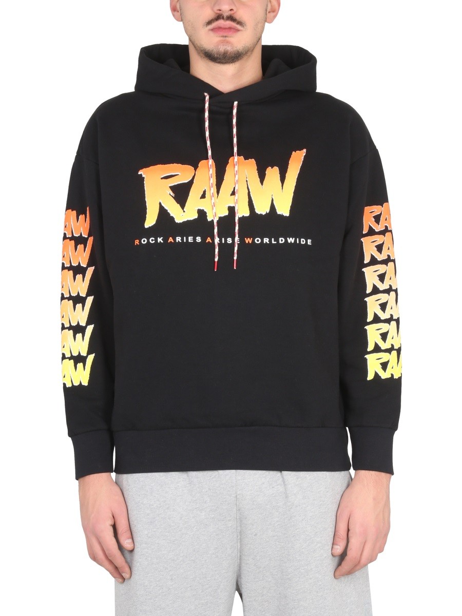 ARIES - SWEATSHIRT WITH LOGO PRINT - Image 4