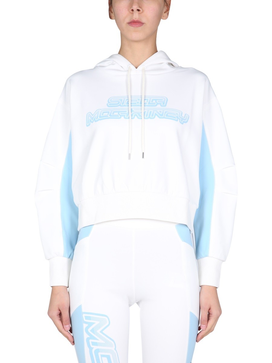 stella mccartney SWEATSHIRT WITH LOGO PRINT