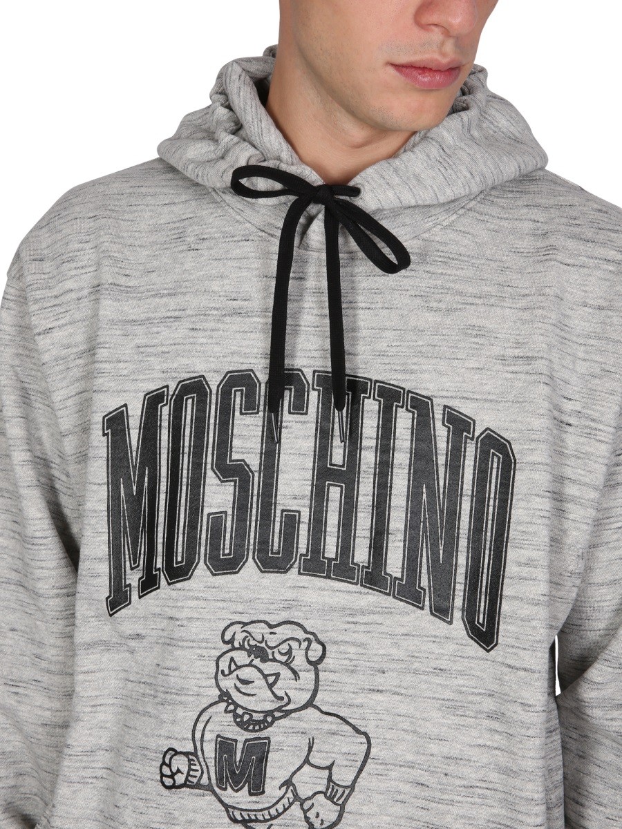 Moschino - SWEATSHIRT WITH LOGO PRINT - Image 4