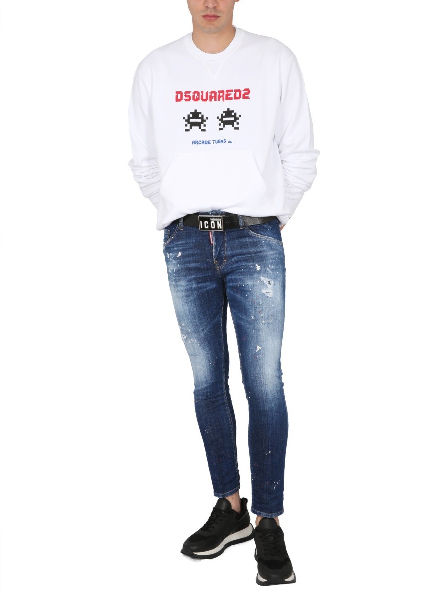 Dsquared - SWEATSHIRT WITH LOGO PRINT - Image 2