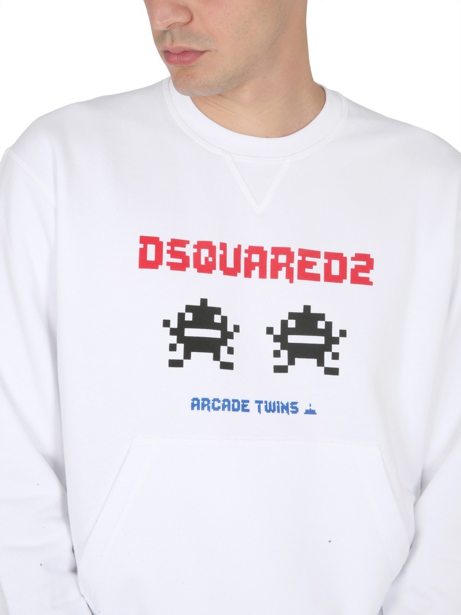 Dsquared - SWEATSHIRT WITH LOGO PRINT - Image 4