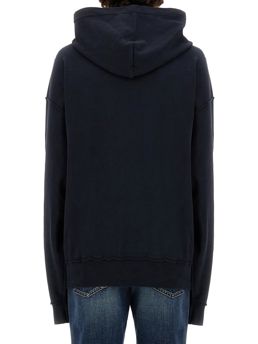 Dolce & Gabbana - SWEATSHIRT WITH NAVY PRINT - Image 3
