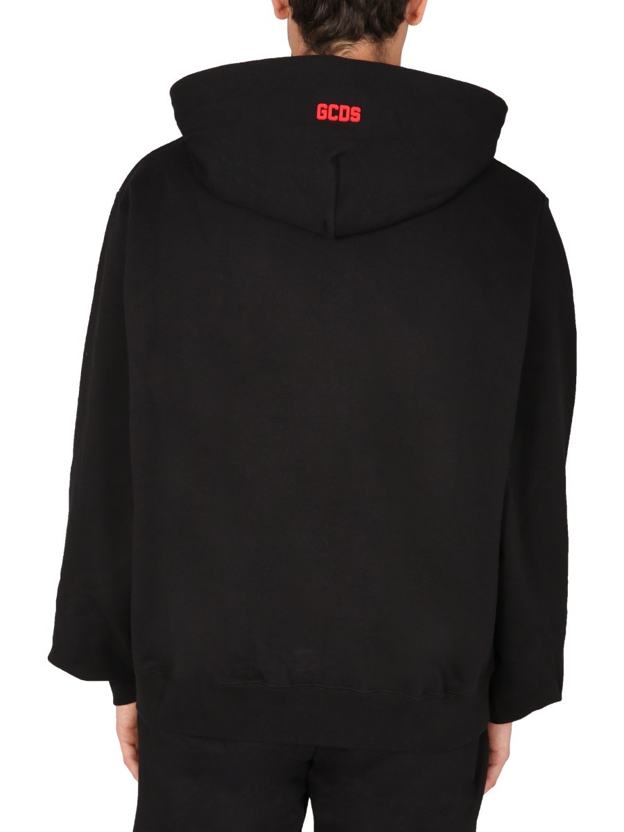 gcds SWEATSHIRT WITH RUBBER LOGO - Image 3