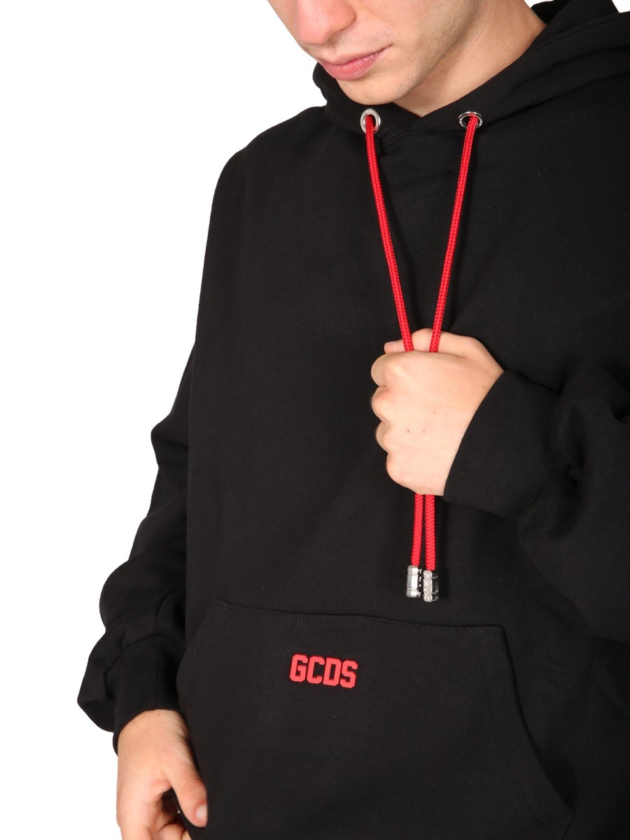 gcds SWEATSHIRT WITH RUBBER LOGO - Image 4