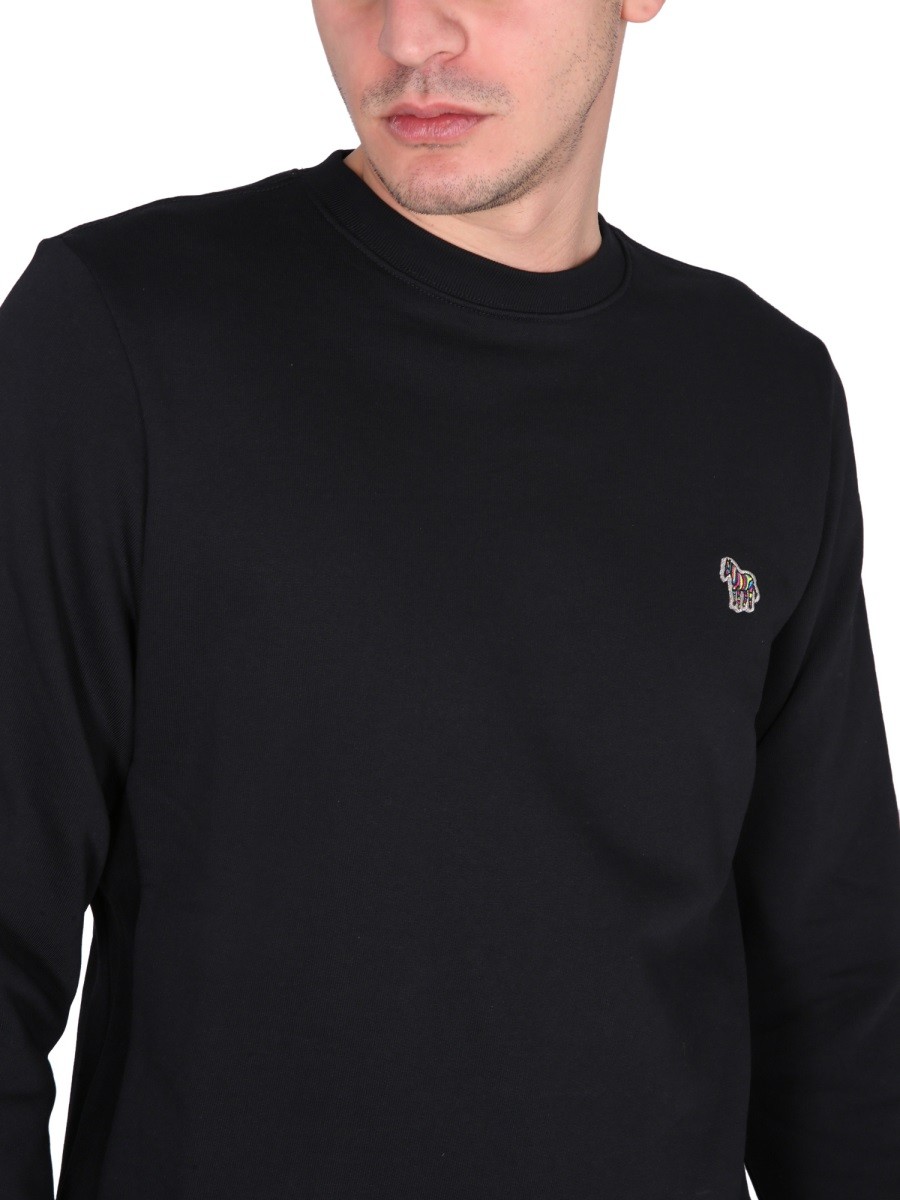 PS BY PAUL SMITH - SWEATSHIRT WITH ZEBRA EMBROIDERY - Image 4