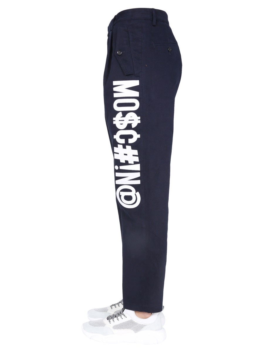Moschino SYMBOLS LOGO TROUSERS - Image 3