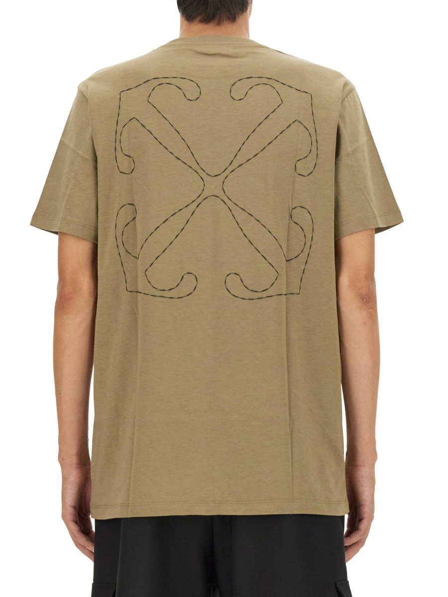 Off-white - T-SHIRT WITH ARROW EMBROIDERY - Image 3