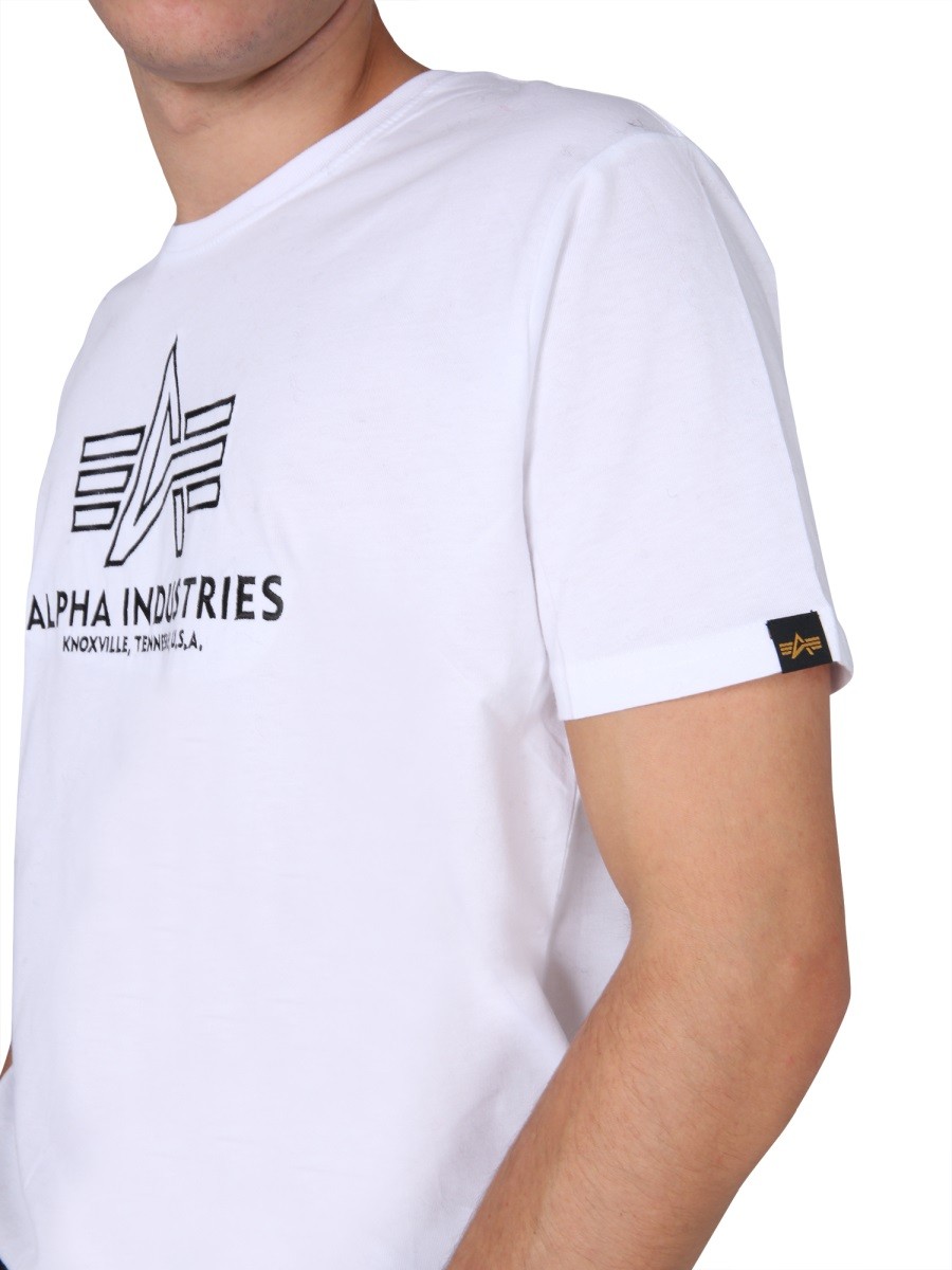 ALPHA INDUSTRIES T-SHIRT WITH EMBROIDERED LOGO - Image 4