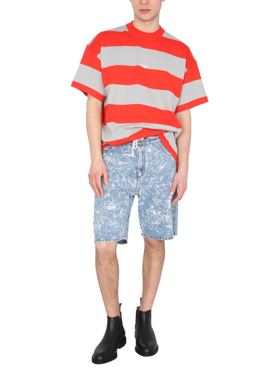 msgm - T-SHIRT WITH EMBROIDERED LOGO - Image 2