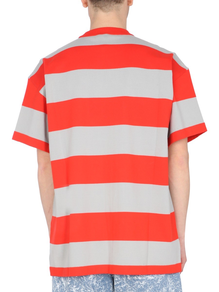 msgm - T-SHIRT WITH EMBROIDERED LOGO - Image 3