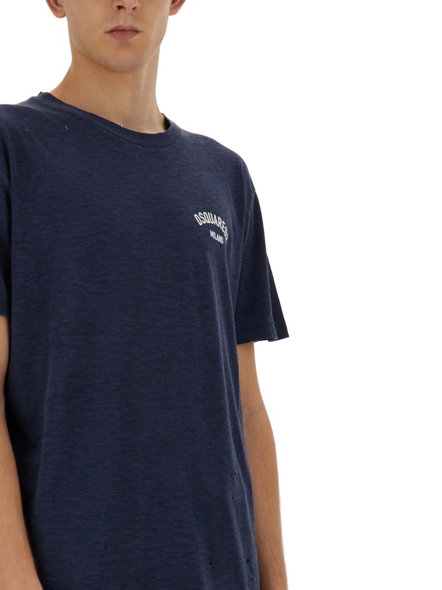 Dsquared - T-SHIRT WITH LOGO - Image 4