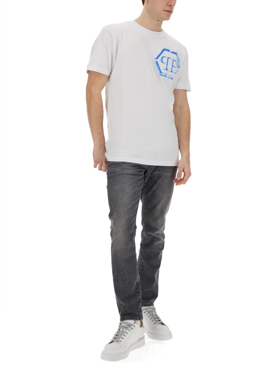 Philipp Plein - T-SHIRT WITH LOGO - Image 2