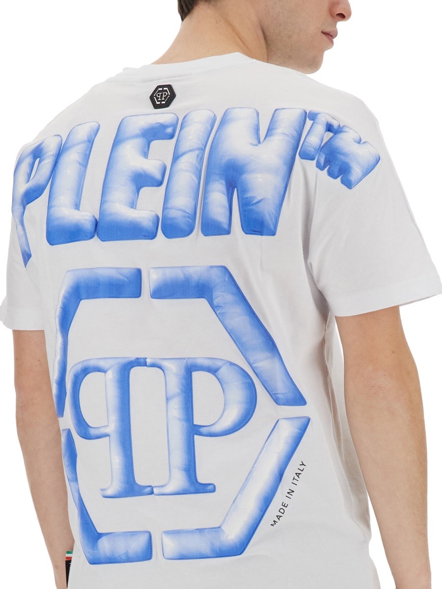Philipp Plein - T-SHIRT WITH LOGO - Image 4