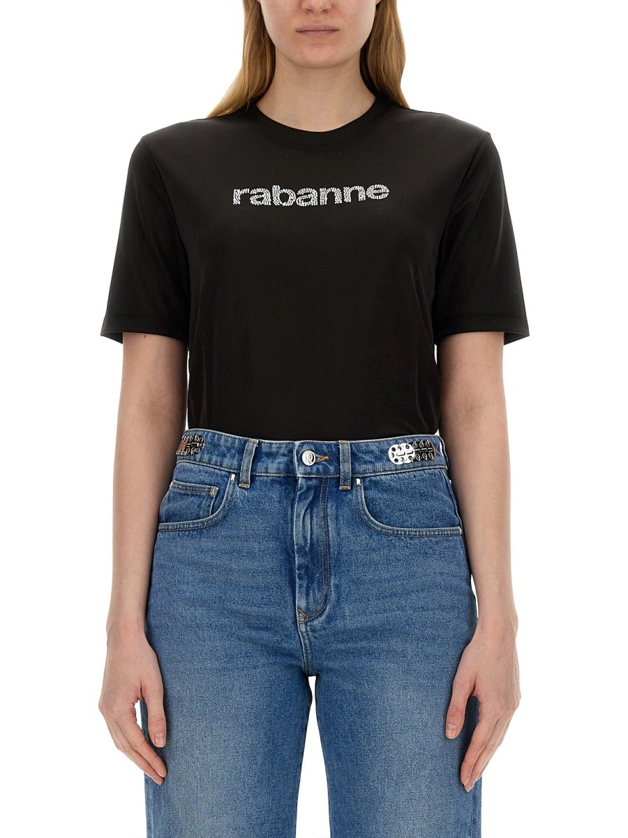 RABANNE T-SHIRT WITH LOGO