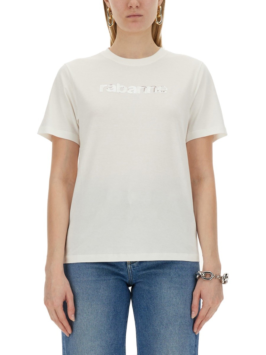 RABANNE T-SHIRT WITH LOGO