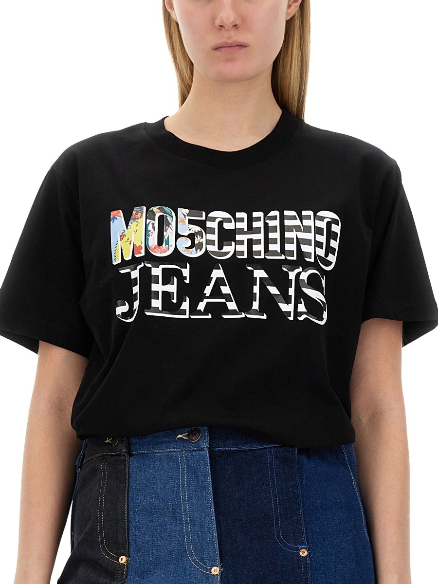 MOSCHINO JEANS - T-SHIRT WITH LOGO - Image 4