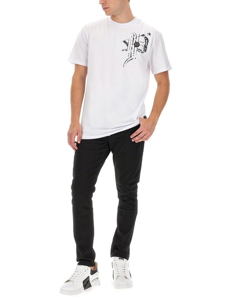 Philipp Plein - T-SHIRT WITH LOGO - Image 2