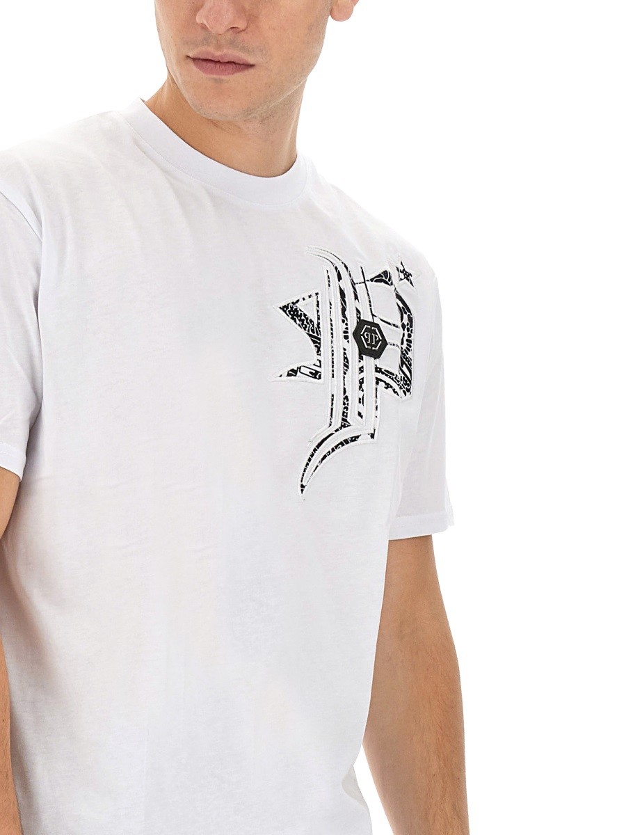 Philipp Plein - T-SHIRT WITH LOGO - Image 4