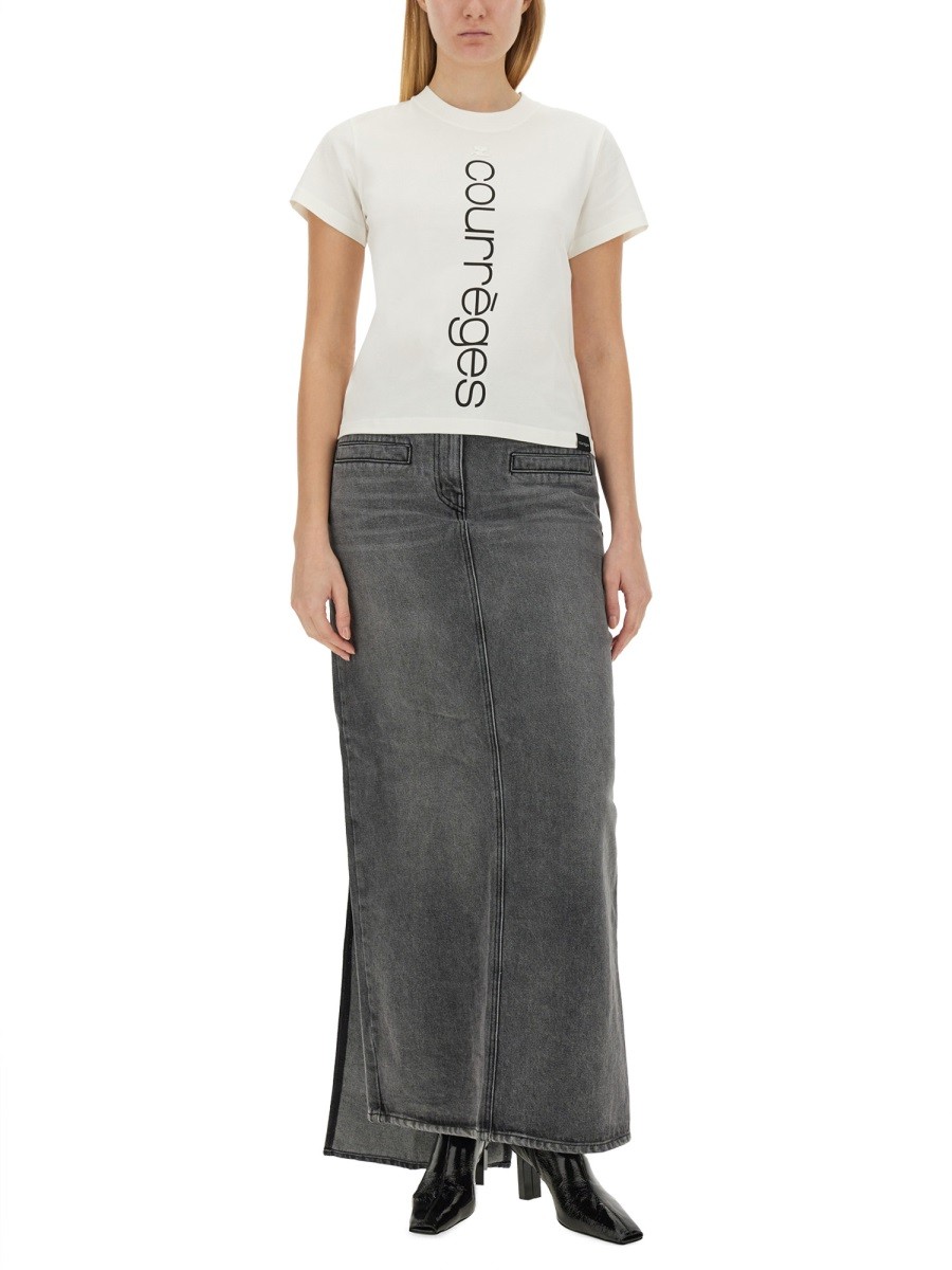 COURREGES - T-SHIRT WITH LOGO - Image 2