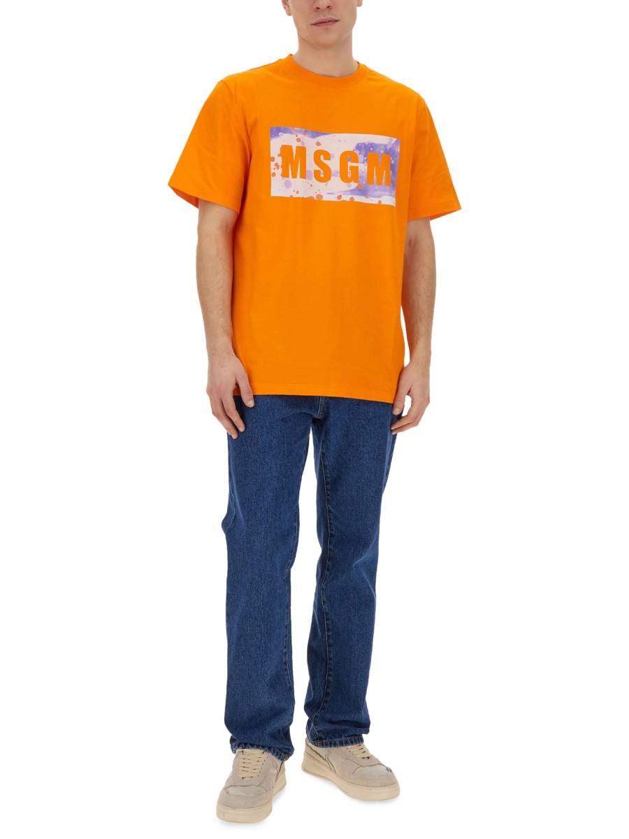 msgm - T-SHIRT WITH LOGO - Image 2