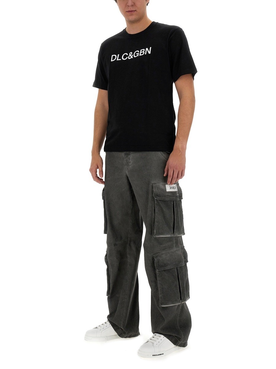 Dolce & Gabbana - T-SHIRT WITH LOGO - Image 2