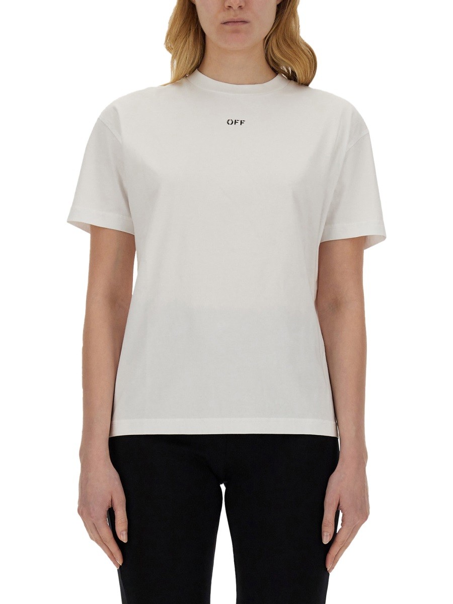 Off-white T-SHIRT WITH LOGO