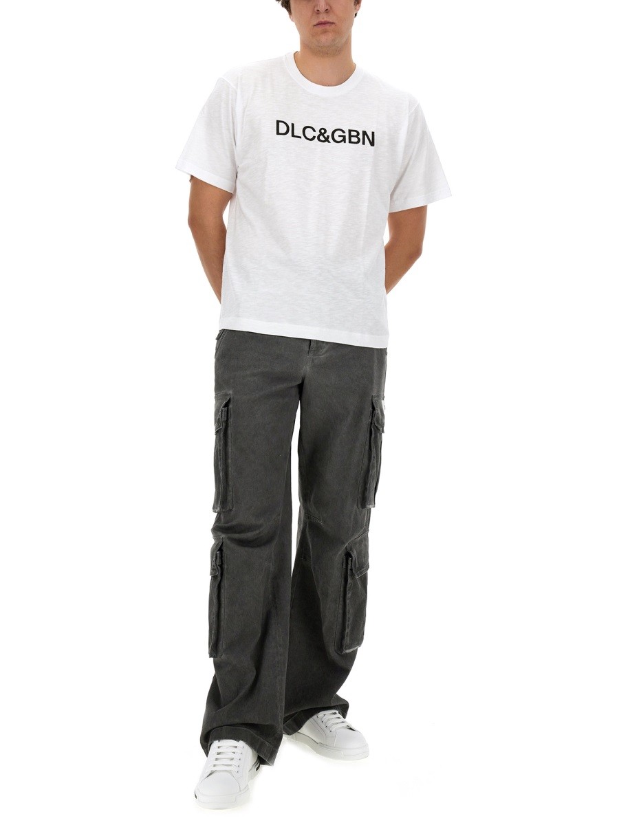 Dolce & Gabbana - T-SHIRT WITH LOGO - Image 2