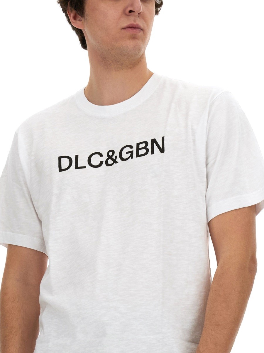 Dolce & Gabbana - T-SHIRT WITH LOGO - Image 4