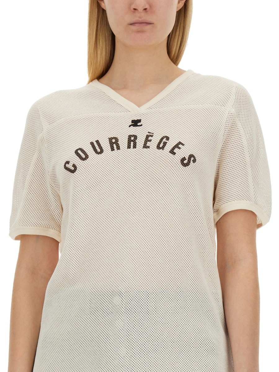 COURREGES - T-SHIRT WITH LOGO - Image 4