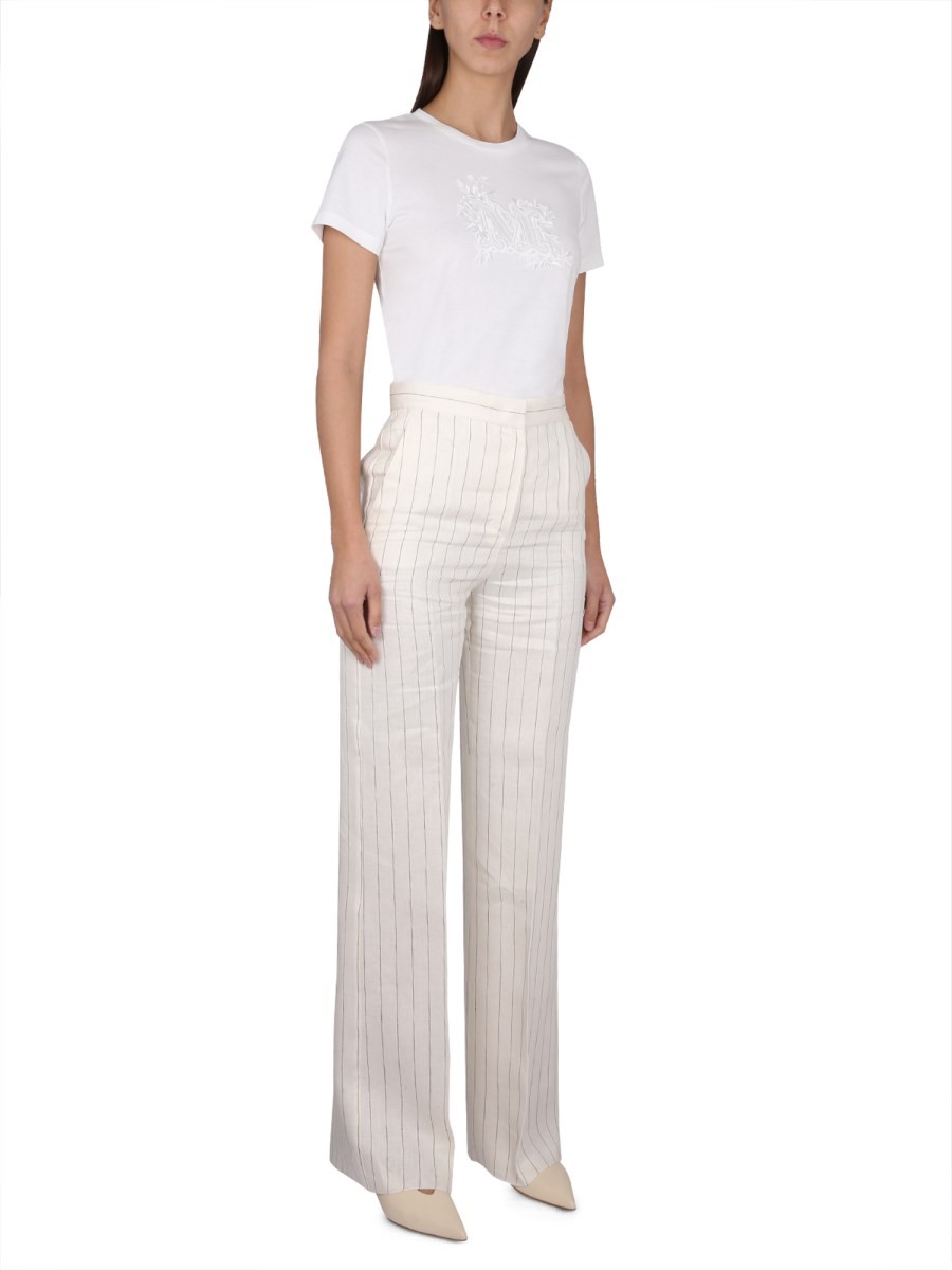 Max Mara - T-SHIRT WITH LOGO EMBROIDERY - Image 2