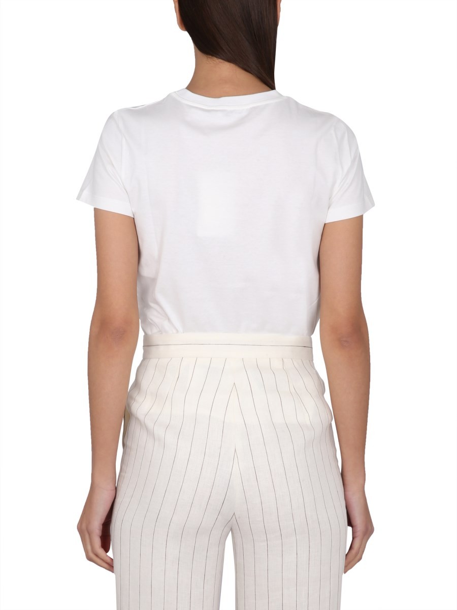 Max Mara - T-SHIRT WITH LOGO EMBROIDERY - Image 3