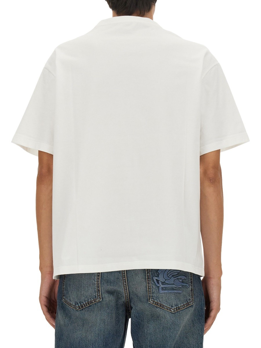 Etro - T-SHIRT WITH PEGASUS EMBROIDERY - Image 3