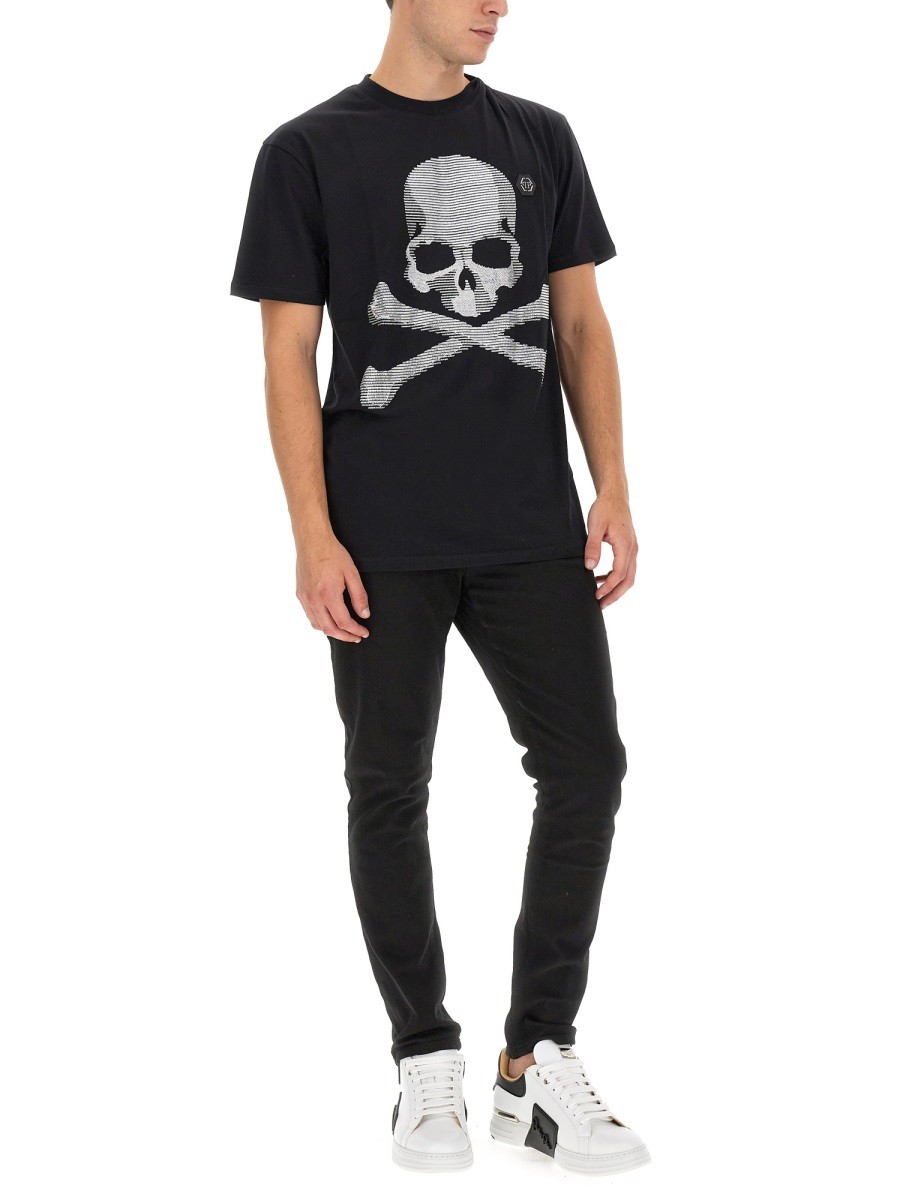 Philipp Plein - T-SHIRT WITH RHINESTONES - Image 2