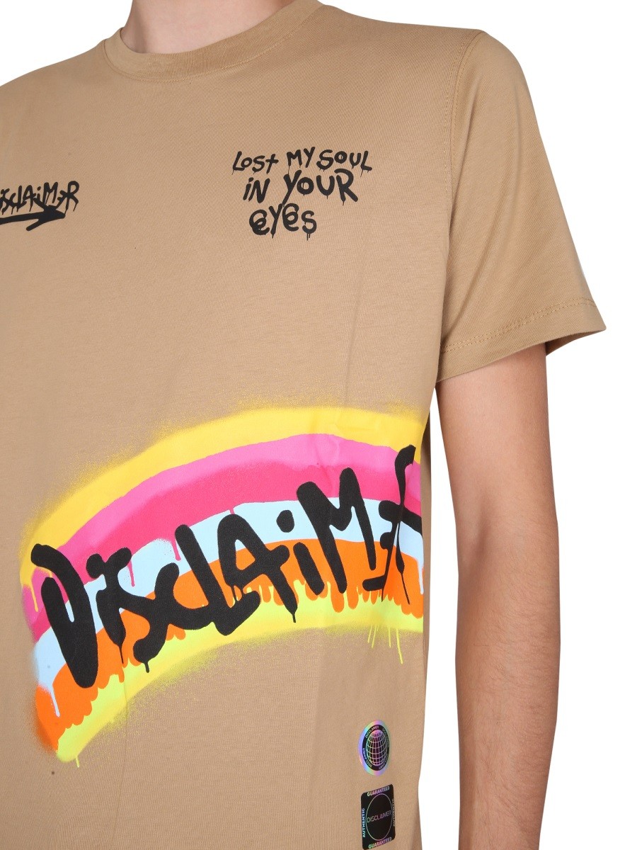 Disclaimer T-SHIRT WITH SCREEN PRINT - Image 2
