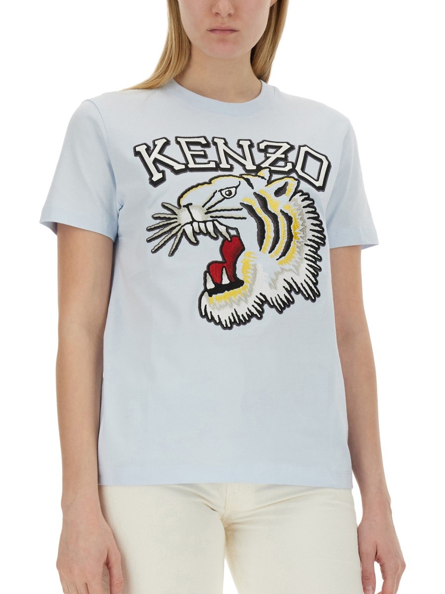 Kenzo - T-SHIRT WITH TIGER EMBROIDERY - Image 4