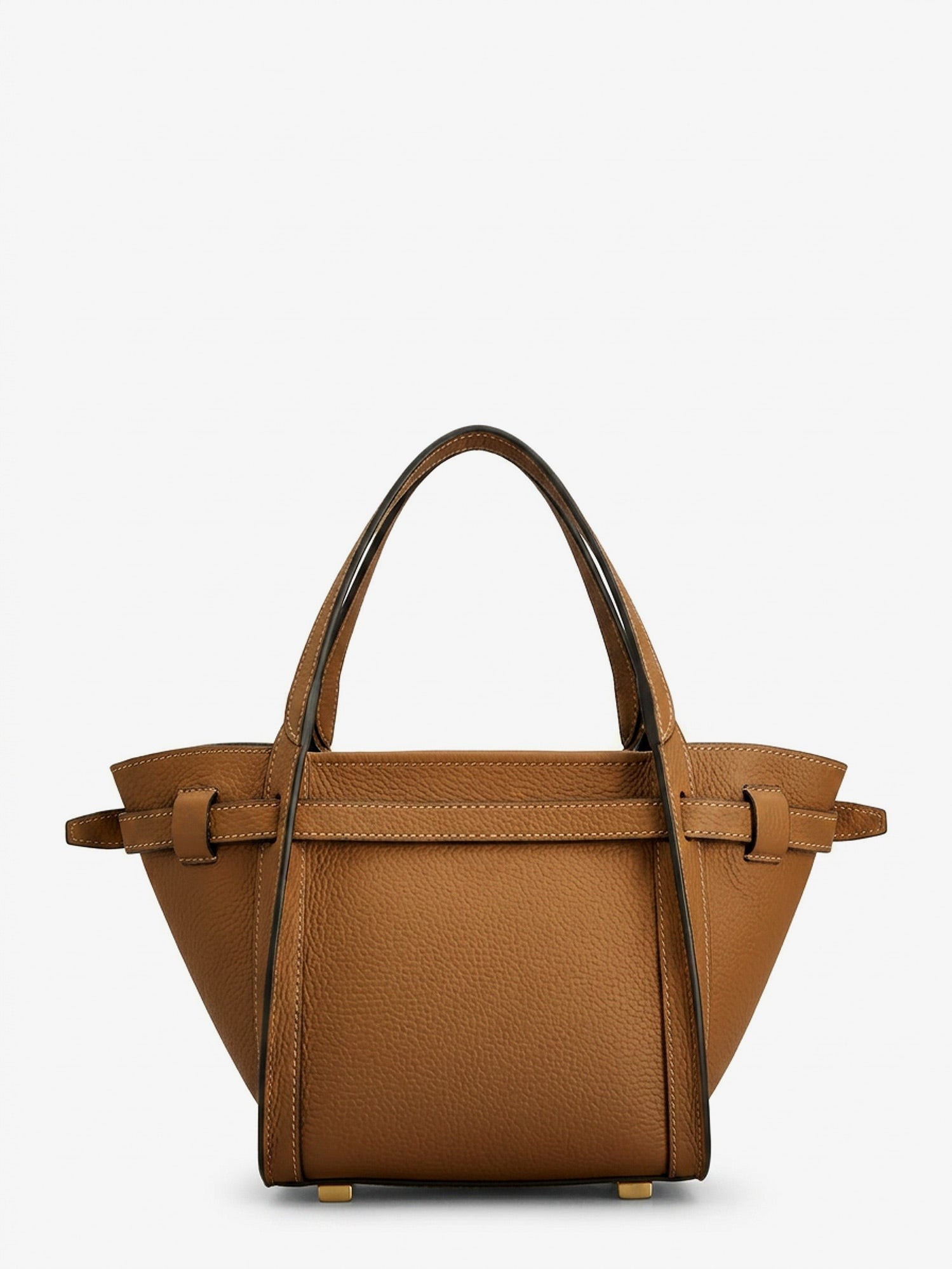 T Signature Leather Tote Bag - Image 2