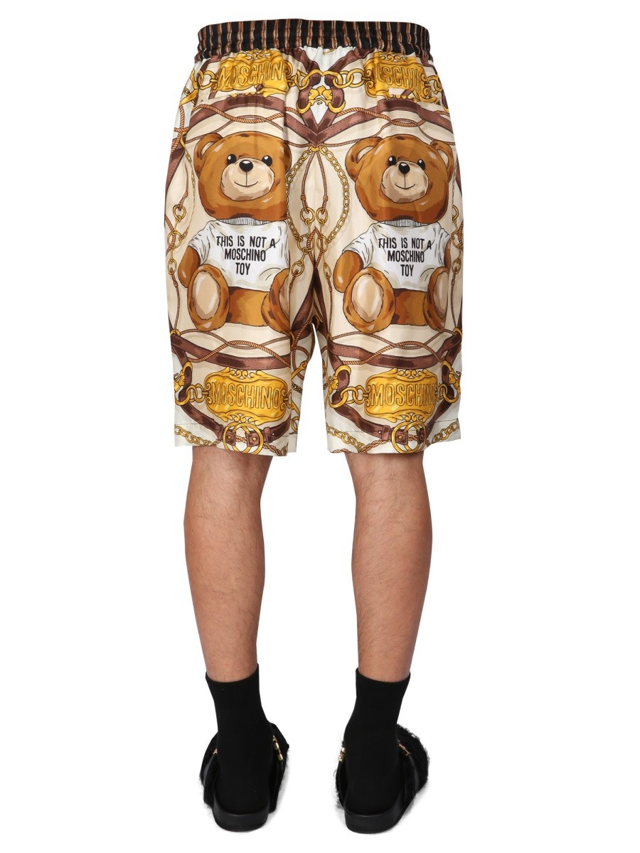 Moschino - "TEDDY" BERMUDA SHORTS - Image 4