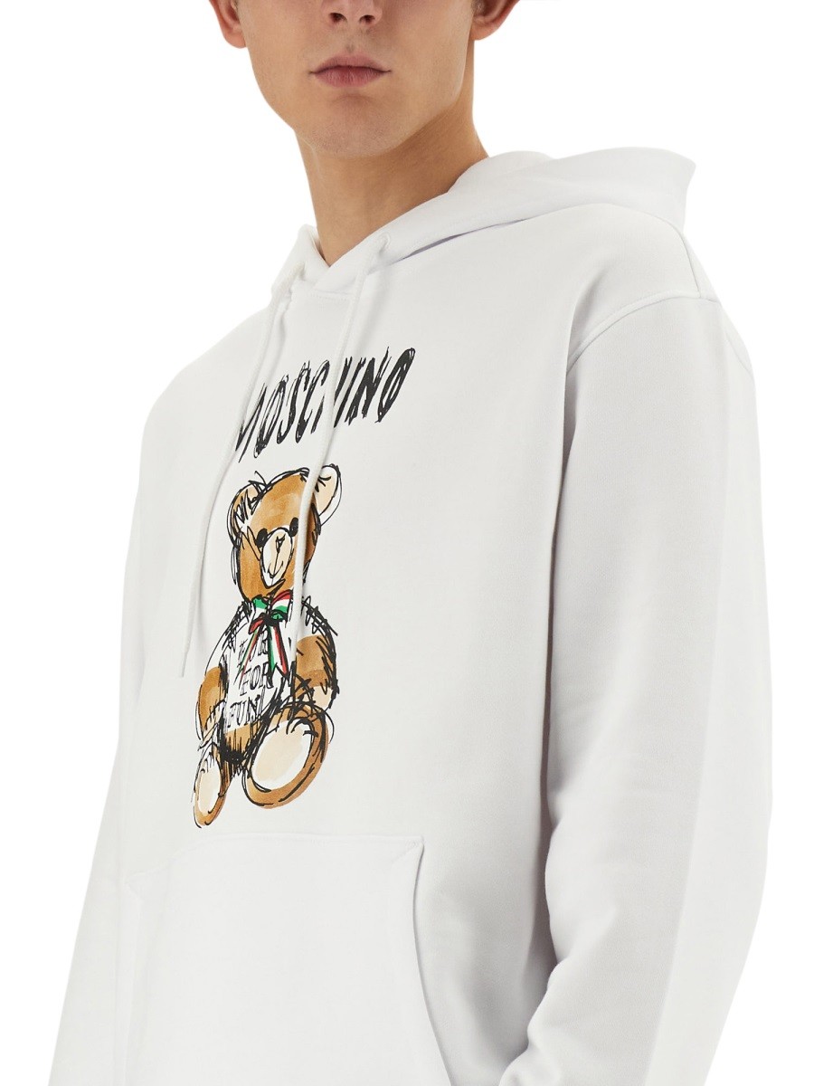 Moschino - TEDDY PRINT SWEATSHIRT - Image 4