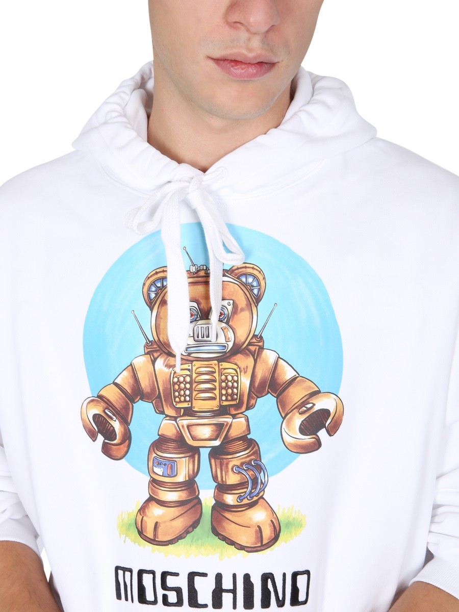Moschino - TEDDY PRINT SWEATSHIRT - Image 4