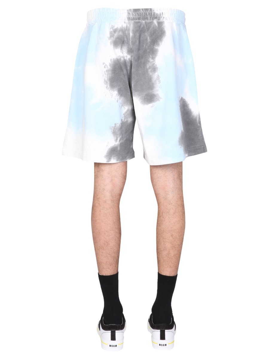 msgm - TIE DYE PATTERN BERMUDA - Image 4