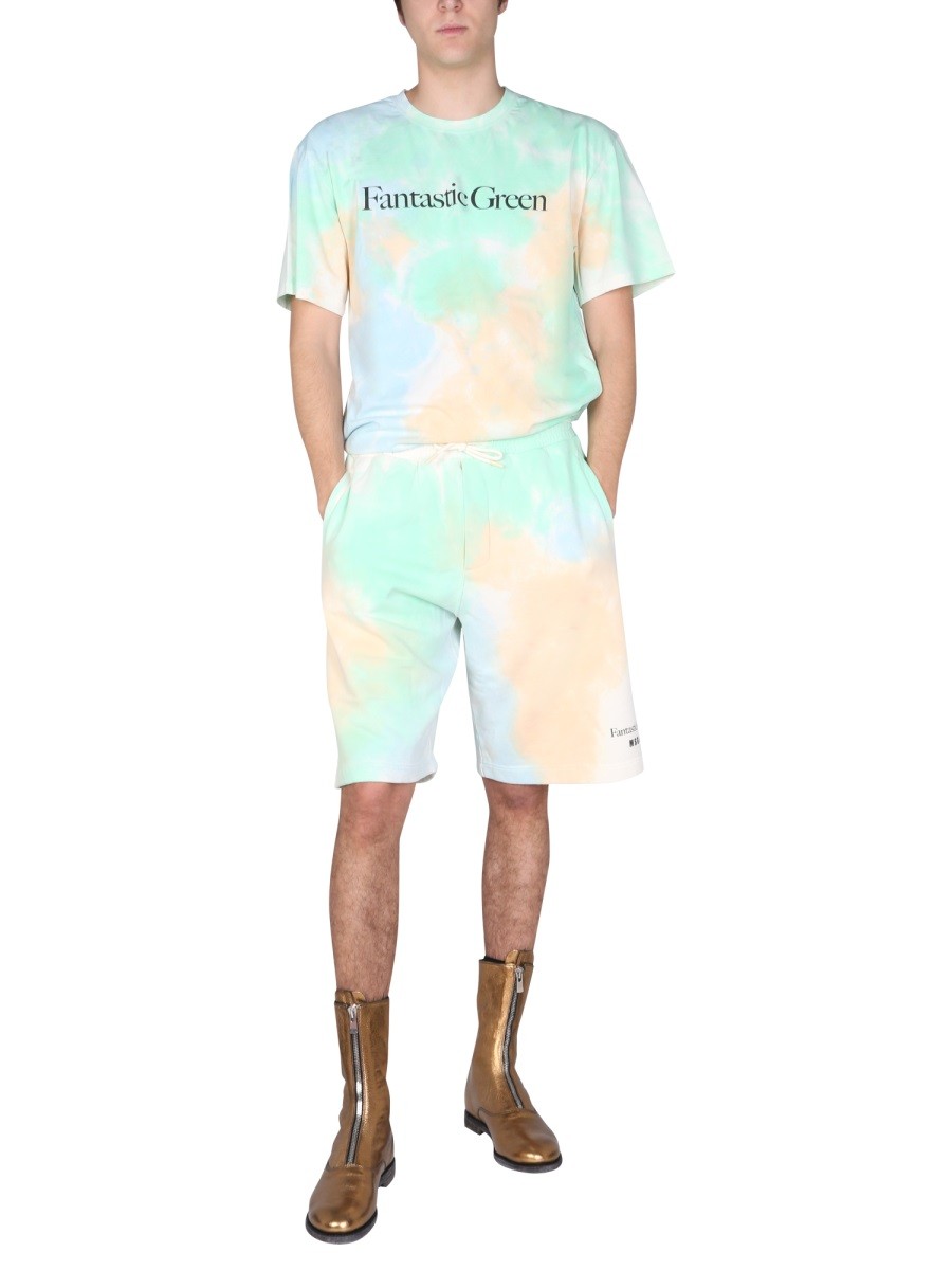 msgm - TIE DYE PATTERN BERMUDA - Image 2