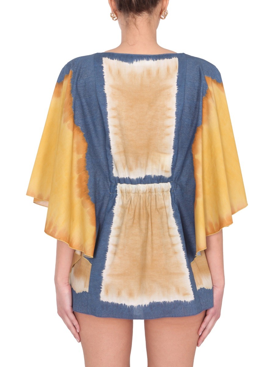 alberta ferretti TIE DYE PRINT CAFTAN - Image 4