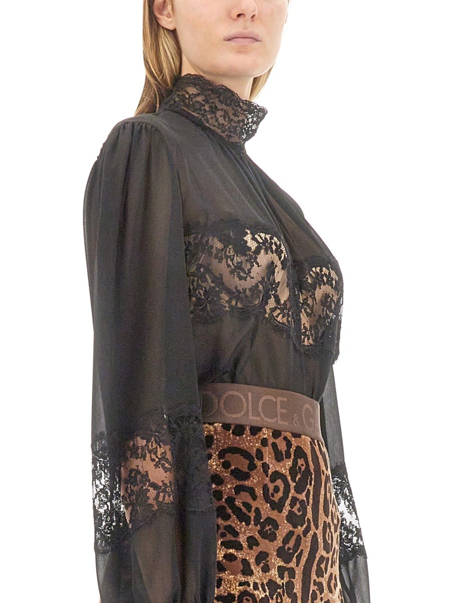 Dolce & Gabbana - TURTLENECK BLOUSE - Image 4