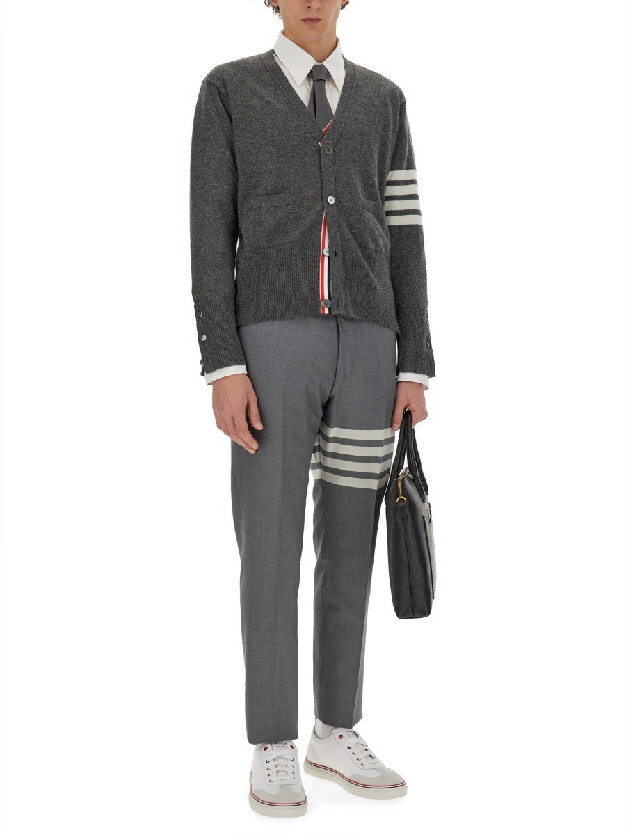 THOM BROWNE - V-NECK CARDIGAN - Image 3