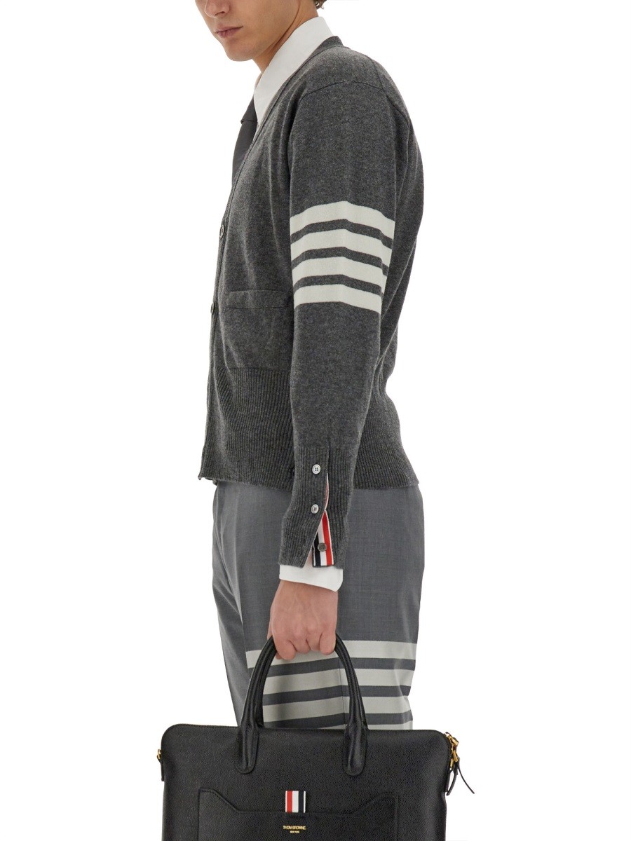 THOM BROWNE - V-NECK CARDIGAN - Image 8