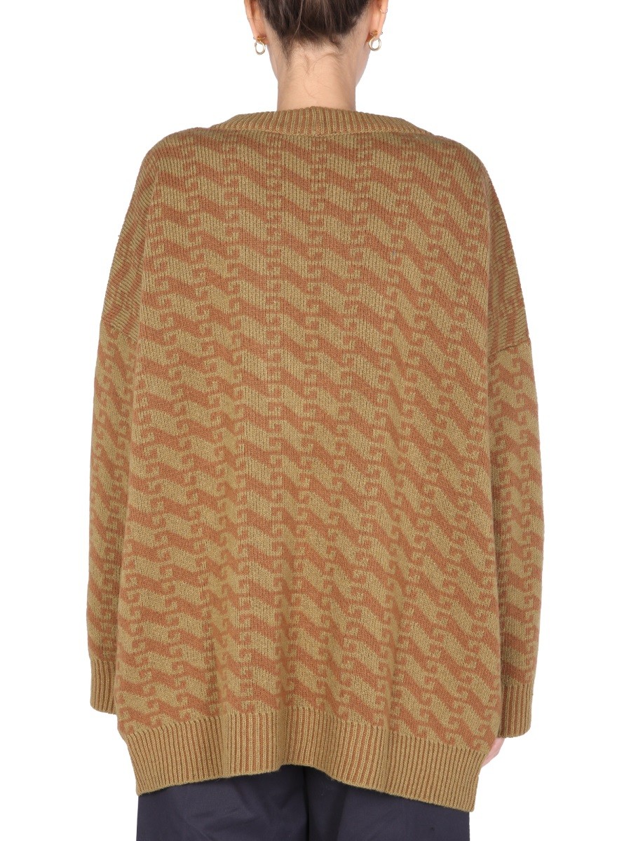 JEJIA V-NECK JACQUARD SWEATER - Image 3