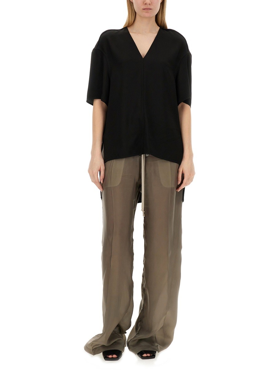 RICK OWENS - V-NECK T-SHIRT - Image 2