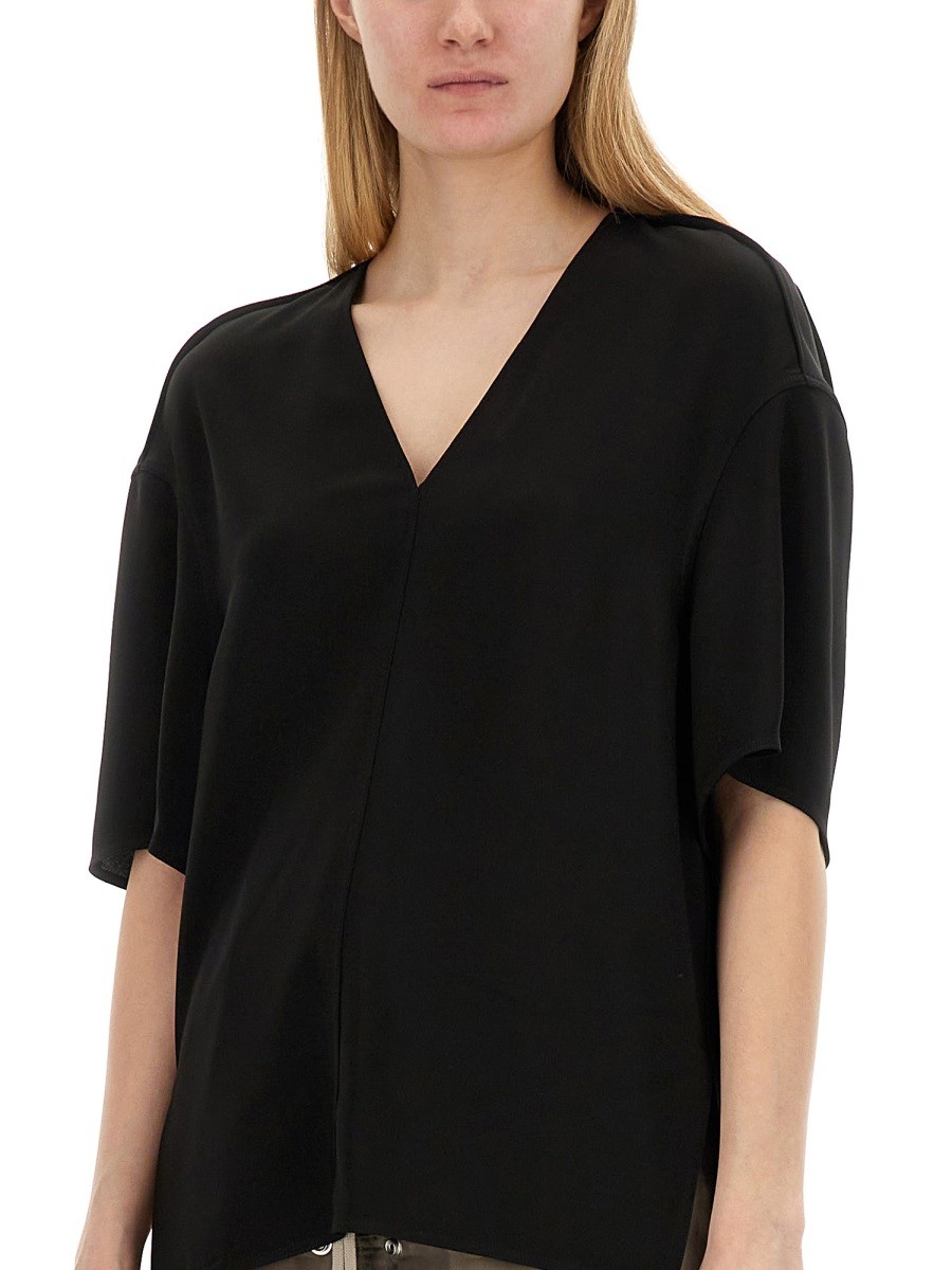 RICK OWENS - V-NECK T-SHIRT - Image 4